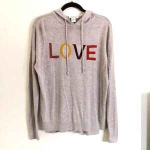 Rachel Zoe Cashmere Blend Long Sleeve Hooded Sweater Size M